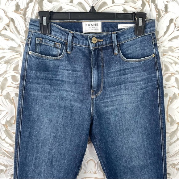 {Frame} Le Sylvie Crop Straight Jeans, Mellencamp, Size 26 - Picture 3 of 10